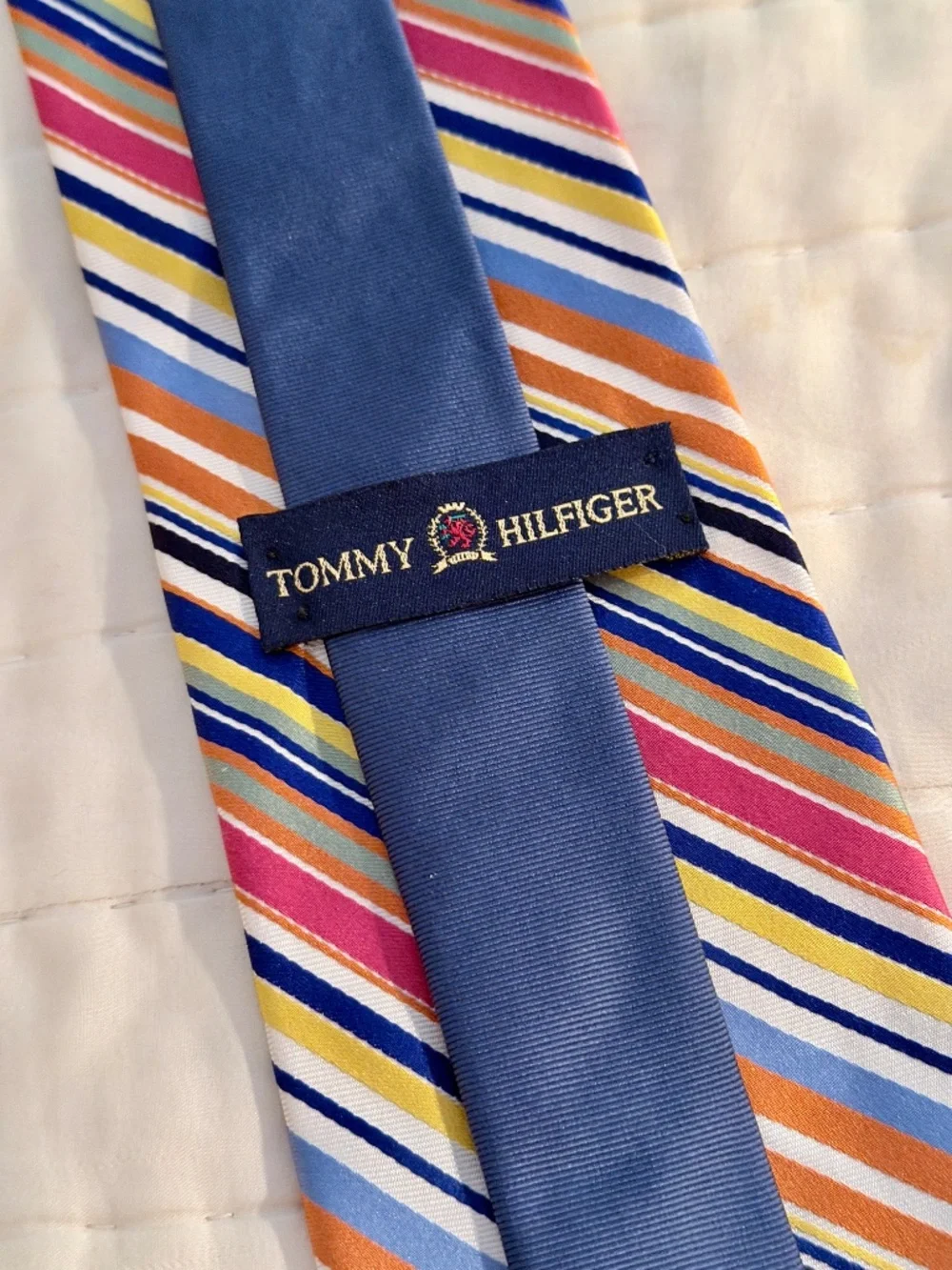 5 for $15 🌸 TOMMY HILFIGER | Multicolor Stripe 100% Silk Tie for Men